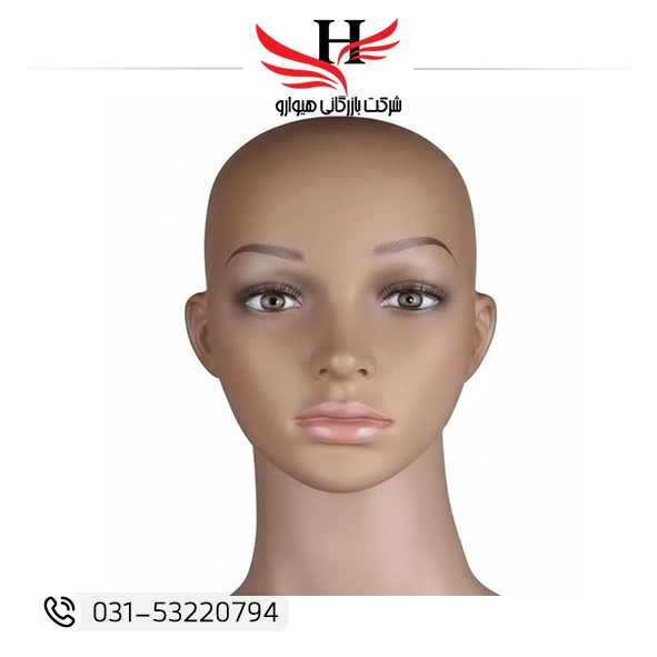 ماکت کله برای کلاه گیس مدل 00125 مانکن سر آرایشگری مخصوص نگهداری و نمایش انواع کلاهگیس و اکستنشن مو مناسب سالنهای زیبایی آموزشگاههای آرایشگری و فروشگاههای کلاه گیس با طراحی استاندارد سر انسان